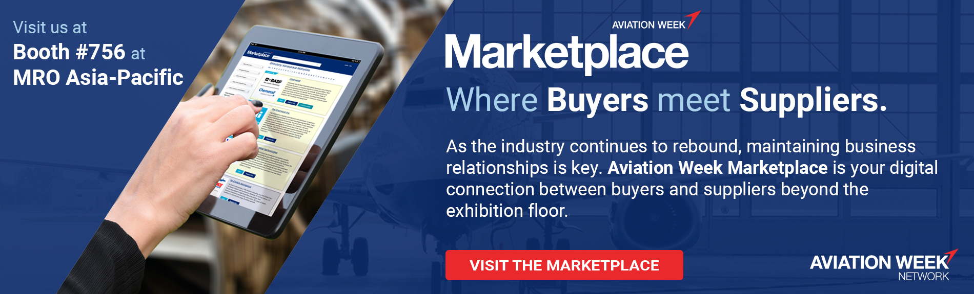 Visit AW Marketplace: Booth 756 at MRO Asia-Pacific